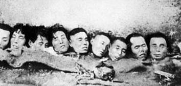 资料图片:被日军砍下的南京市民的头颅_国内新