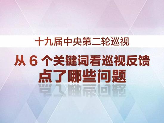 中央巡视反馈点了哪些问题 6个关键词给你全解析