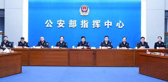 1月13日，国务委员、公安部党委书记、部长赵克志出席全国公安机关视频会议并讲话。满博 图