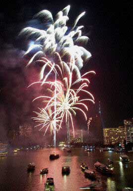 图文:泰国首都曼谷举行新世纪庆祝活动_社会新