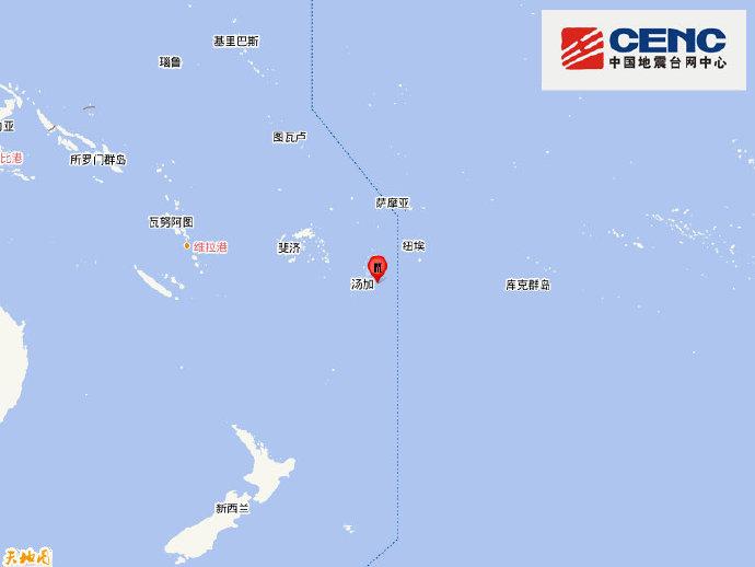 汤加群岛发生5.9级地震，震源深度10千米 (http://www.cnwts.cn/) 国际 第1张