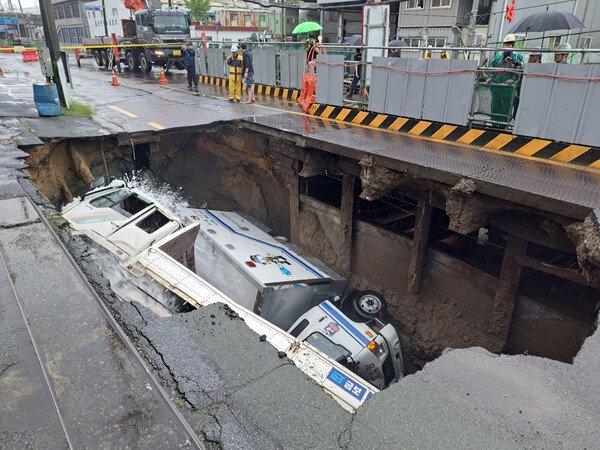 韩国多地降暴雨 近千人被紧急疏散 (http://www.lingxun.net.cn/) 国际 第1张