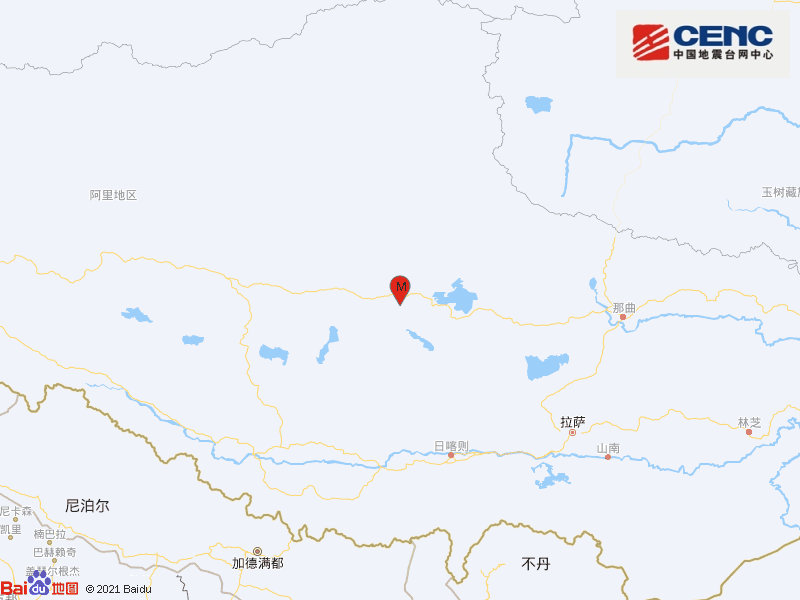 西藏那曲市双湖县发生5.8级地震 震源深度10千米