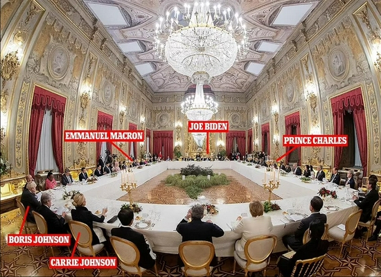 G20晚宴细节多：美英法领导人坐得远 场外还有人抗议