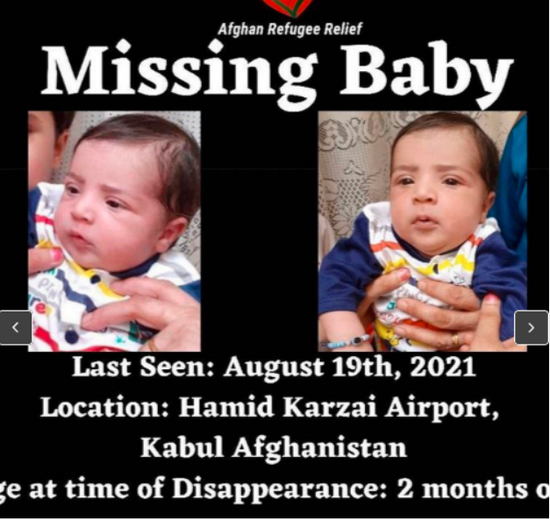 婴儿交给撤离阿富汗美军后失踪，最后一张照片曝光？