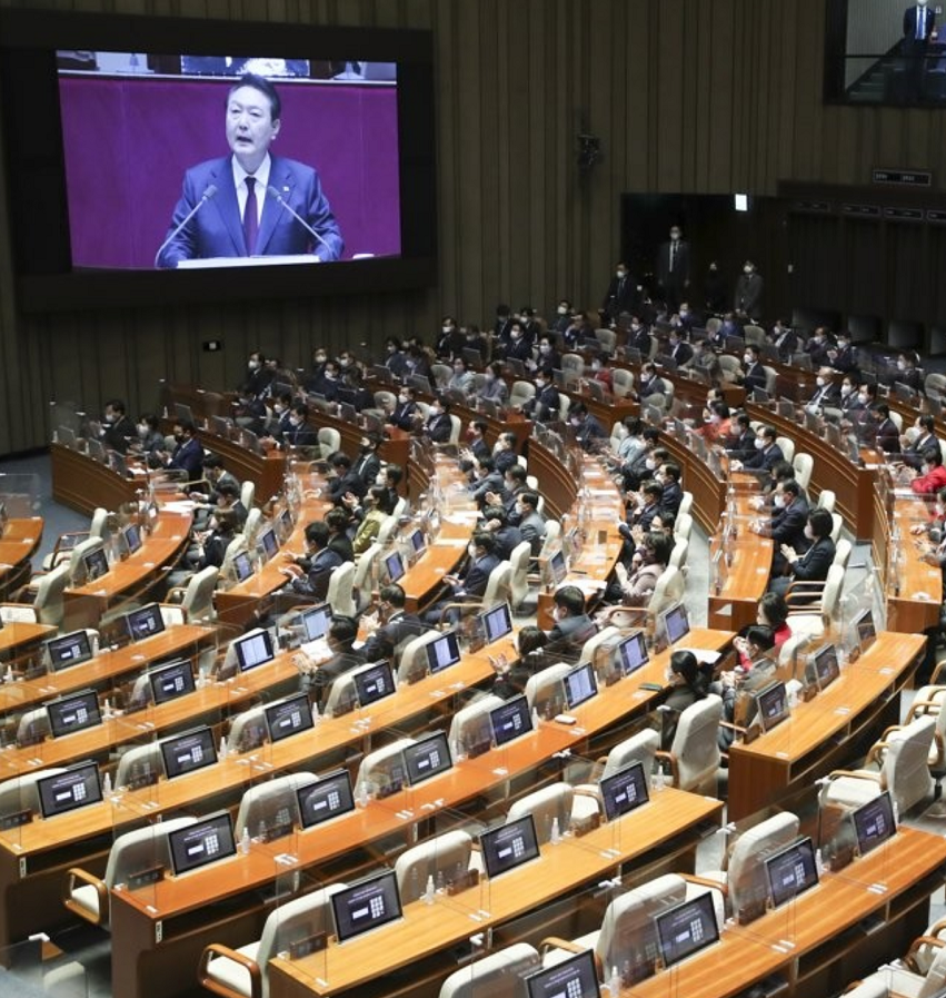 韩在野党集体抵制总统施政演说，尹锡悦表态：韩国宪政史惯例遭破坏 (http://www.lingxun.net.cn/) 国际 第3张