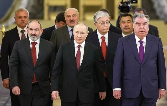  当地时间16日，集体安全条约组织首脑峰会在俄罗斯莫斯科召开 图自塔斯社