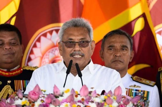 斯里兰卡总统拉贾帕克萨图：新华社