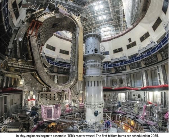 图二：位于法国的ITER聚变反应堆装置