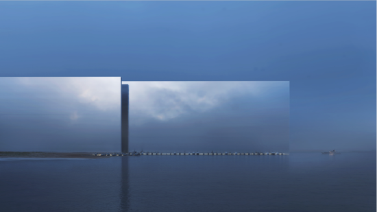 “镜线”视觉效果图。新未来城（Neom）供图