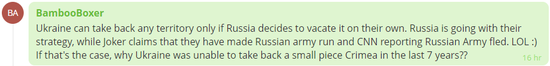网友评论来自今日俄罗斯网站