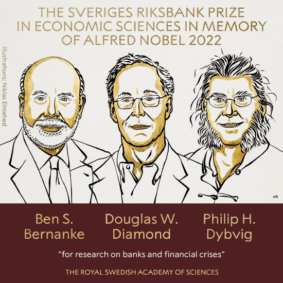 诺贝尔经济学奖授予美联储前主席伯南克等3位经济学家