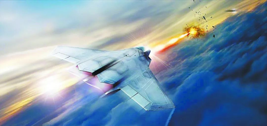 美国第六代战斗机发射激光武器概念图