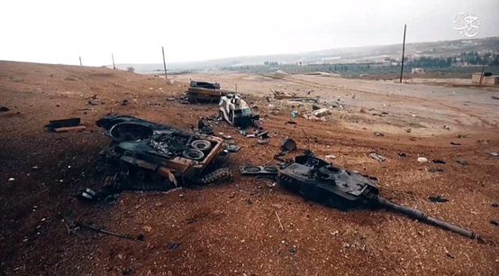 土耳其被摧毁的豹2A4发生弹药殉爆