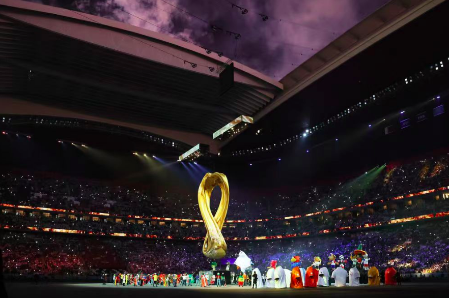 卡塔尔世界杯开幕式。新华社记者 韩岩摄