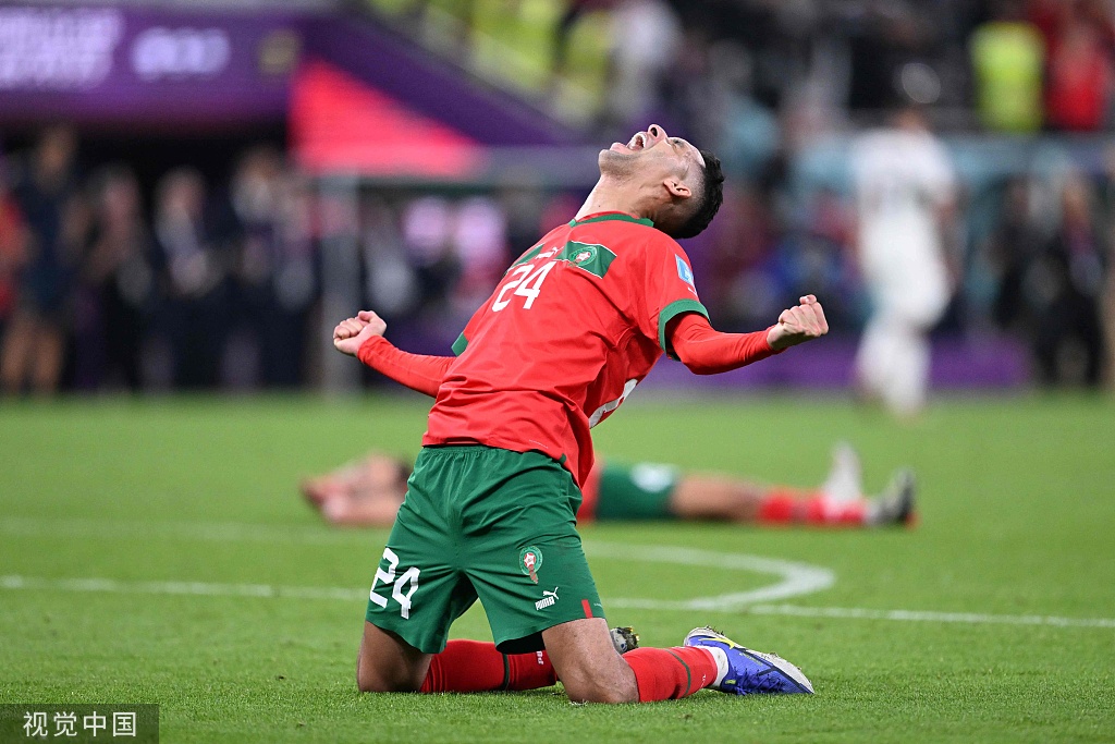 “北非雄狮”摩洛哥1-0淘汰葡萄牙，创历史进四强