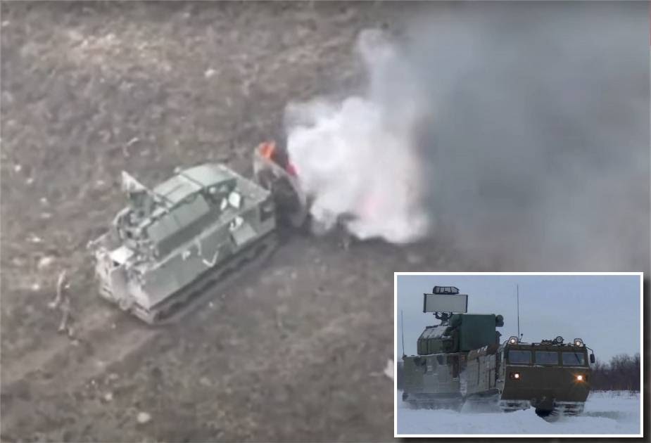 乌军此前公布视频，称击毁俄军一辆道尔-M2DT防空系统
