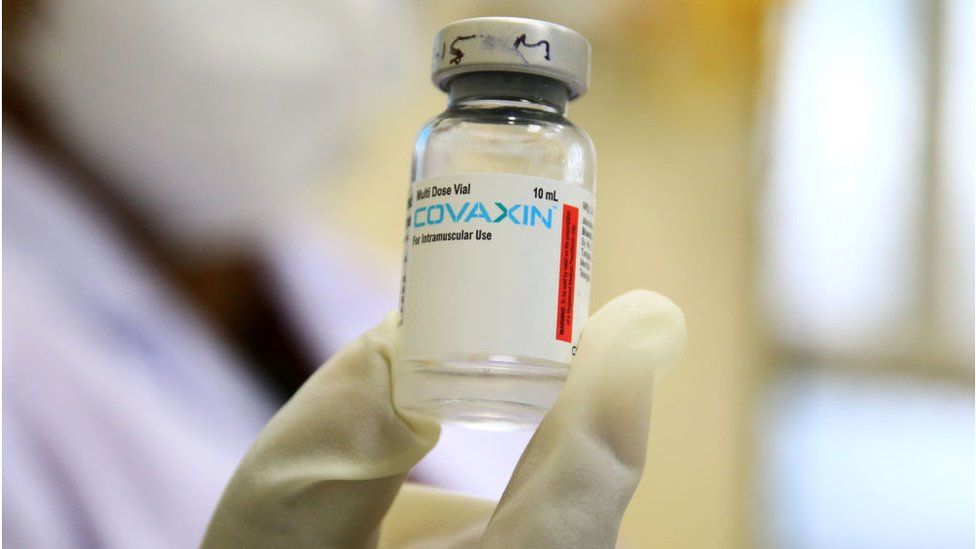 印度产灭活新冠疫苗“科瓦克辛”（COVAXIN）（图源：BBC）