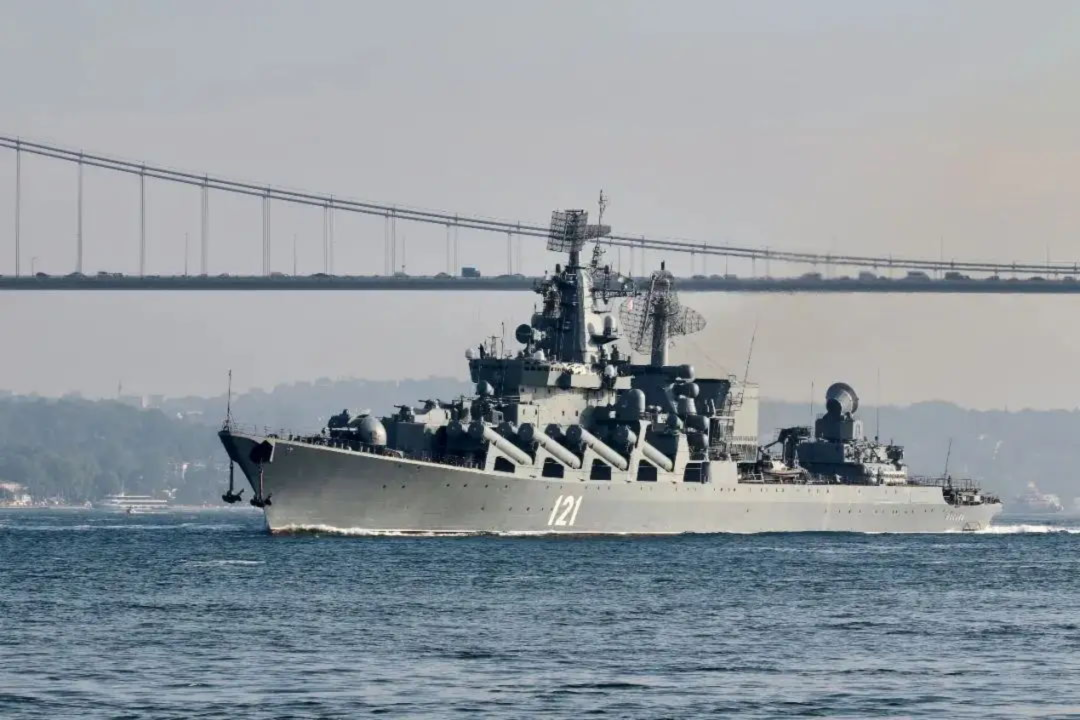 俄罗斯“莫斯科”号导弹巡洋舰 图：路透社资料