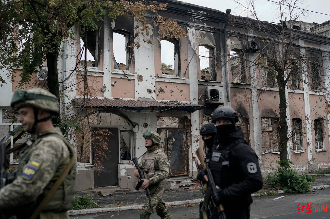 ↑乌军近日夺回该国东北部哈尔科夫州的伊久姆市