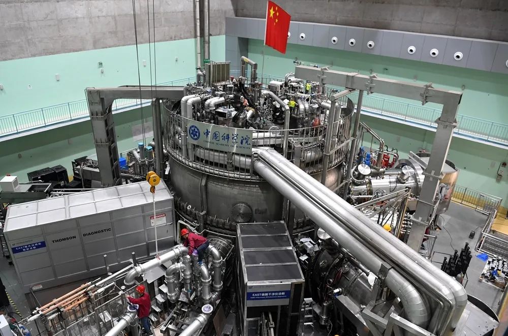 中科院合肥物质科学研究院，有“人造太阳”之称的全超导托卡马克核聚变实验装置（EAST）图片来源：新华社