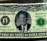 百元美钞头像图片